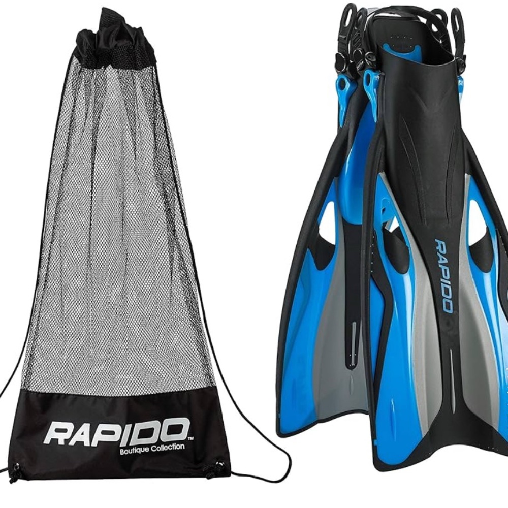 Rapido Kids Swim Fins size XS - Blue and Black